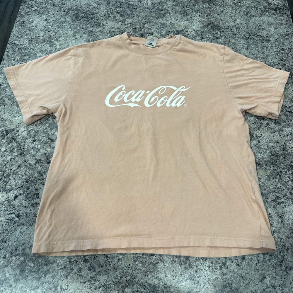 Coca Cola X Pacsun Men's Tan T-Shirt